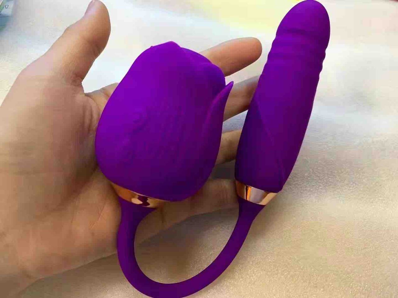 2 in 1 Rose Vibrator